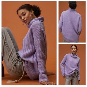 Pilcro | Lavender Oversized Knit Sweater | Size XS